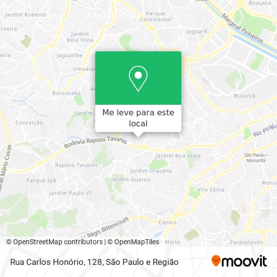 Rua Carlos Honório, 128 mapa