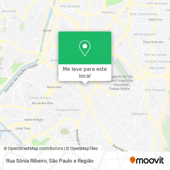 Rua Sônia Ribeiro mapa