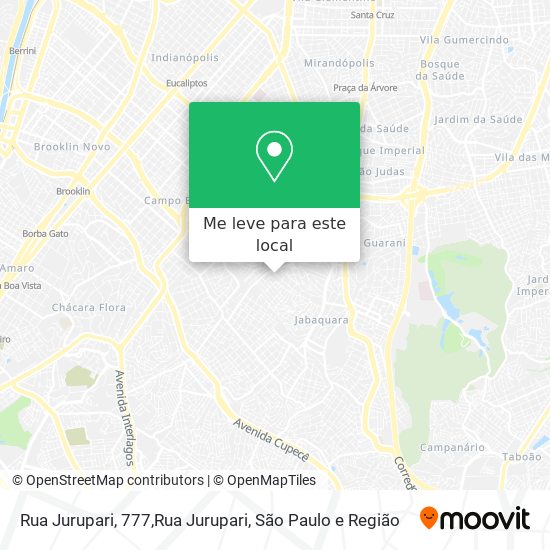 Rua Jurupari, 777,Rua Jurupari mapa