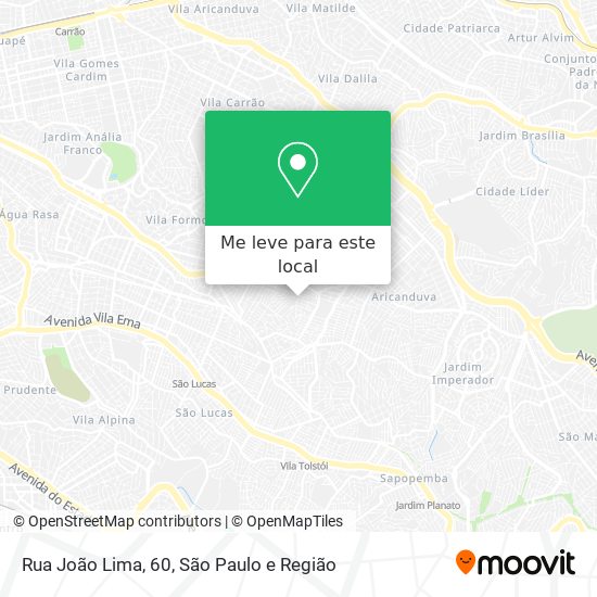 Rua João Lima, 60 mapa