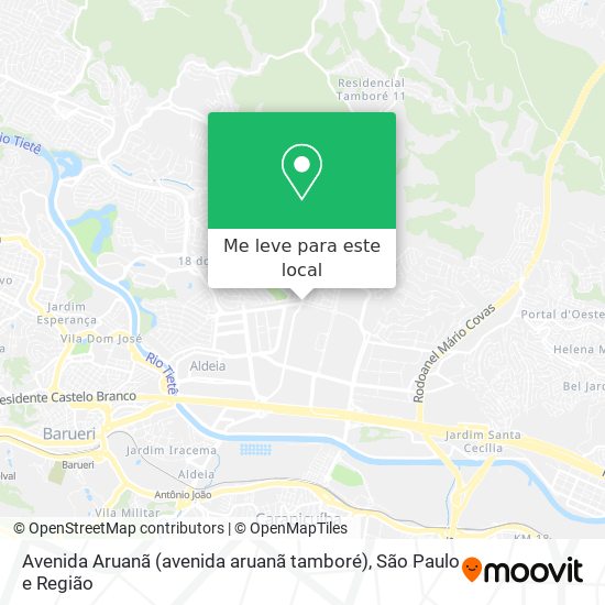 Avenida Aruanã (avenida aruanã tamboré) mapa