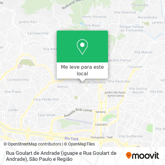 Rua Goulart de Andrade (iguape e Rua Goulart de Andrade) mapa