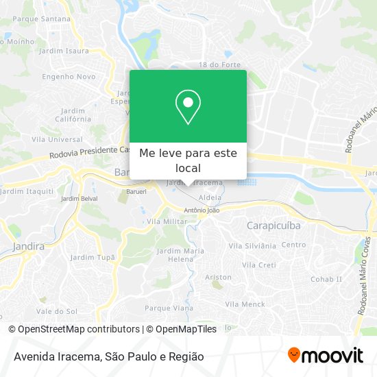 Avenida Iracema mapa