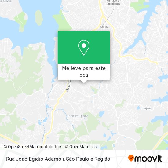 Rua Joao Egidio Adamoli mapa