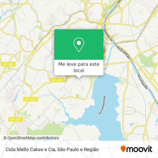 Cida Mello Cakes e Cia mapa