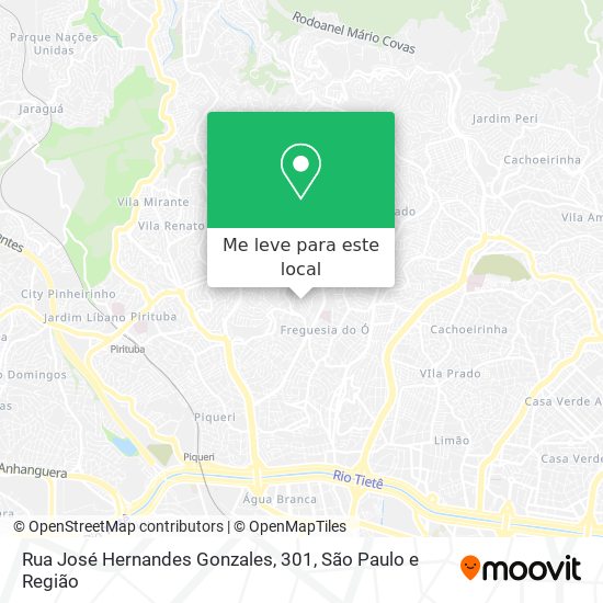 Rua José Hernandes Gonzales, 301 mapa