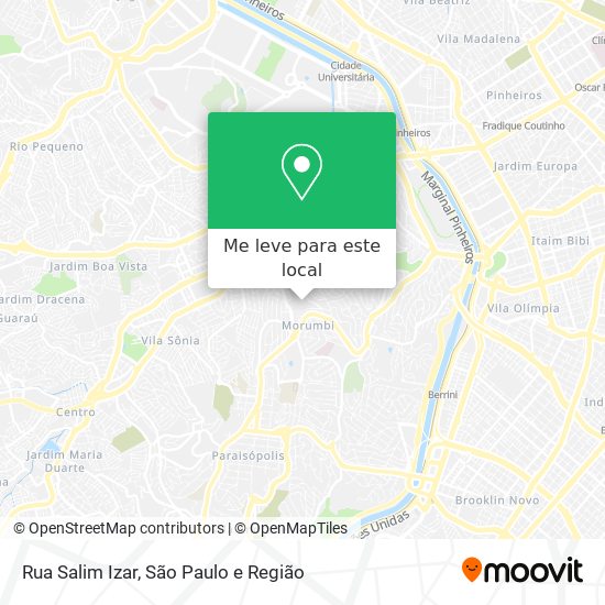 Rua Salim Izar mapa