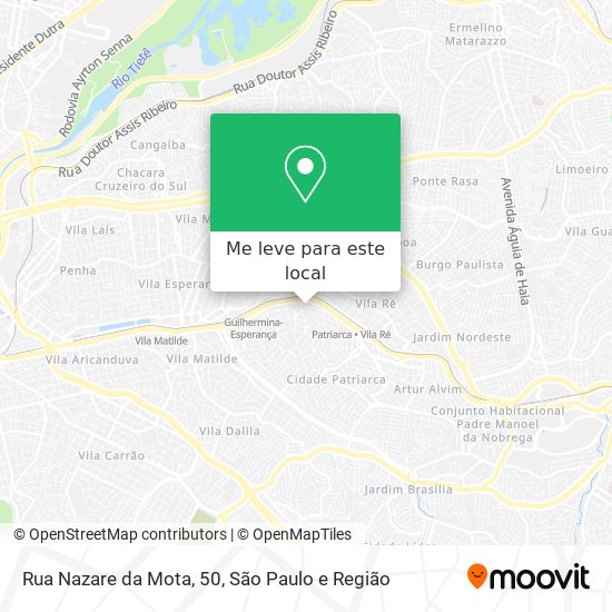 Rua Nazare da Mota, 50 mapa