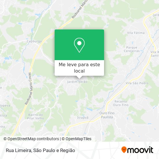 Rua Limeira mapa