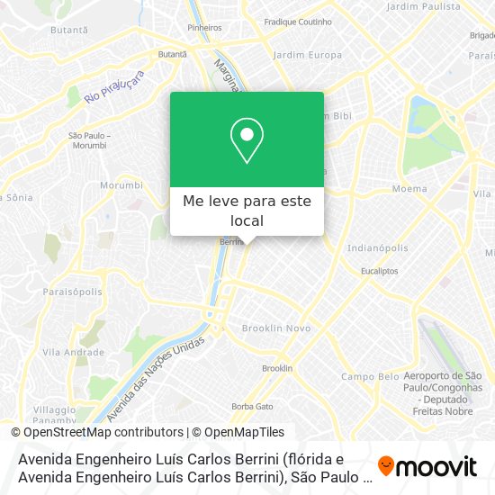 Avenida Engenheiro Luís Carlos Berrini (flórida e Avenida Engenheiro Luís Carlos Berrini) mapa