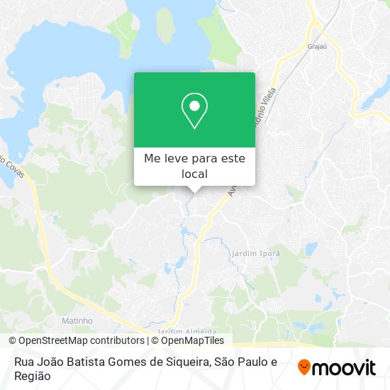 Rua João Batista Gomes de Siqueira mapa