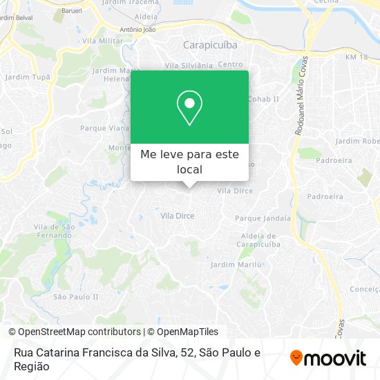 Rua Catarina Francisca da Silva, 52 mapa