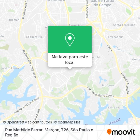 Rua Mathilde Ferrari Marçon, 726 mapa