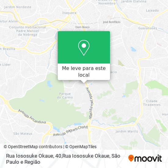 Rua Iososuke Okaue, 40,Rua Iososuke Okaue mapa