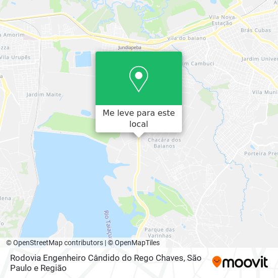 Rodovia Engenheiro Cândido do Rego Chaves mapa