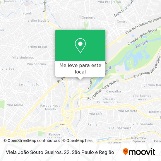 Viela João Souto Gueiros, 22 mapa