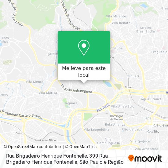 Rua Brigadeiro Henrique Fontenelle, 399,Rua Brigadeiro Henrique Fontenelle mapa