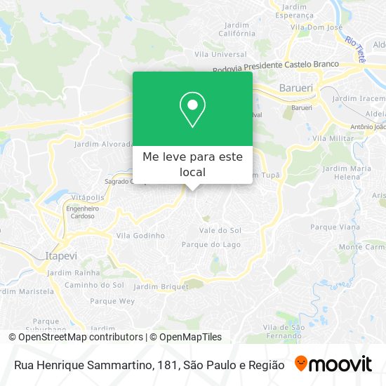 Rua Henrique Sammartino, 181 mapa