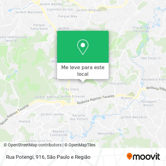 Rua Potengi, 916 mapa
