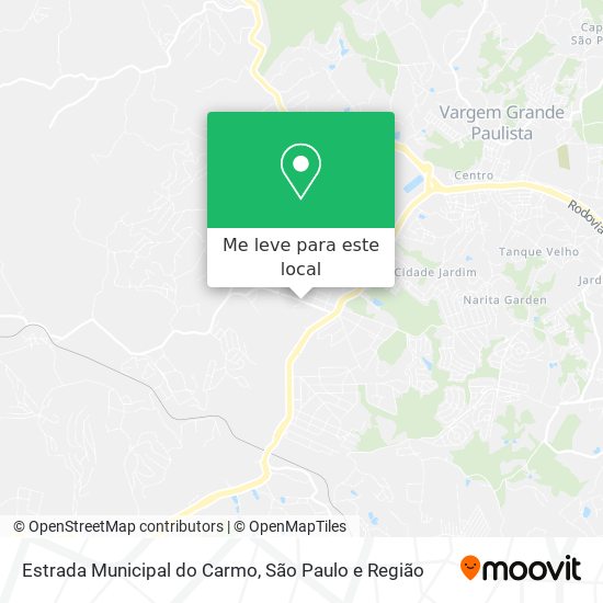 Estrada Municipal do Carmo mapa