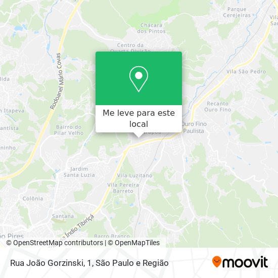Rua João Gorzinski, 1 mapa