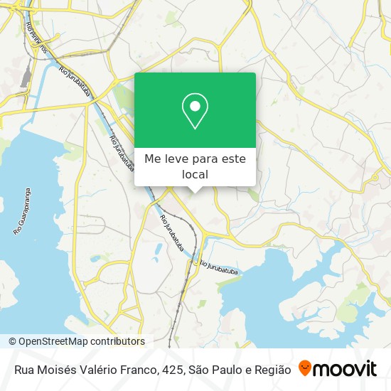 Rua Moisés Valério Franco, 425 mapa