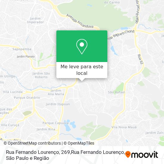 Rua Fernando Lourenço, 269,Rua Fernando Lourenço mapa