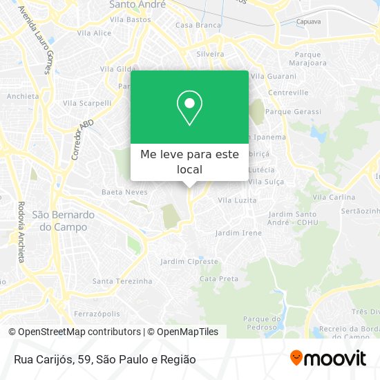 Rua Carijós, 59 mapa