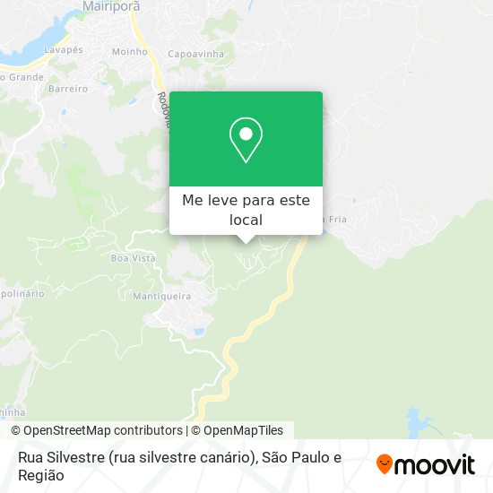 Rua Silvestre (rua silvestre canário) mapa