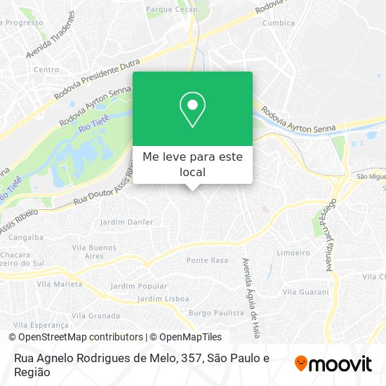 Rua Agnelo Rodrigues de Melo, 357 mapa