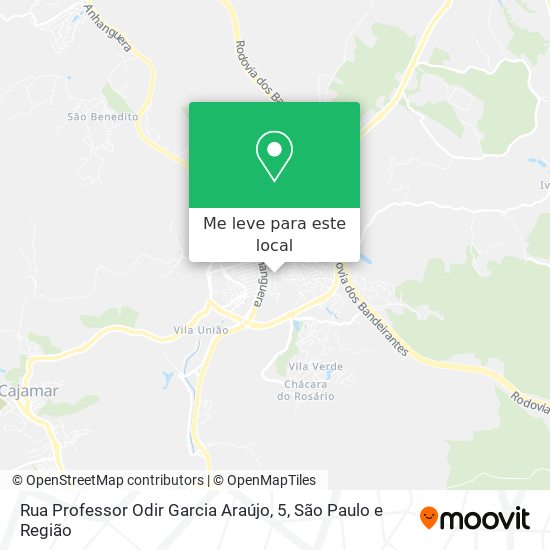 Rua Professor Odir Garcia Araújo, 5 mapa