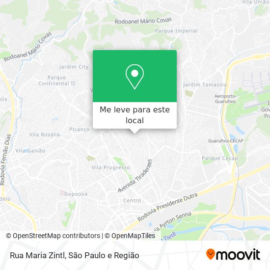 Rua Maria Zintl mapa