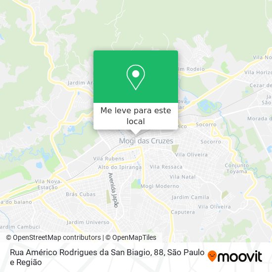 Rua Américo Rodrigues da San Biagio, 88 mapa