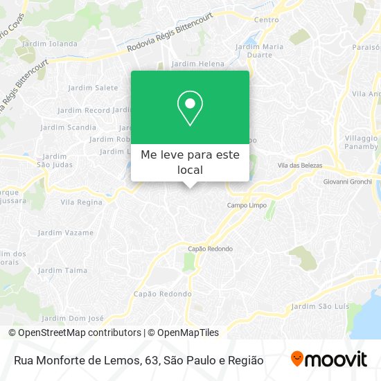 Rua Monforte de Lemos, 63 mapa