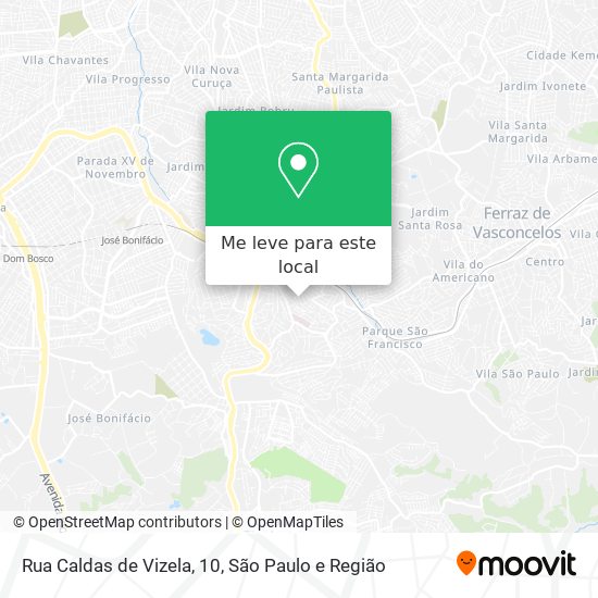 Rua Caldas de Vizela, 10 mapa