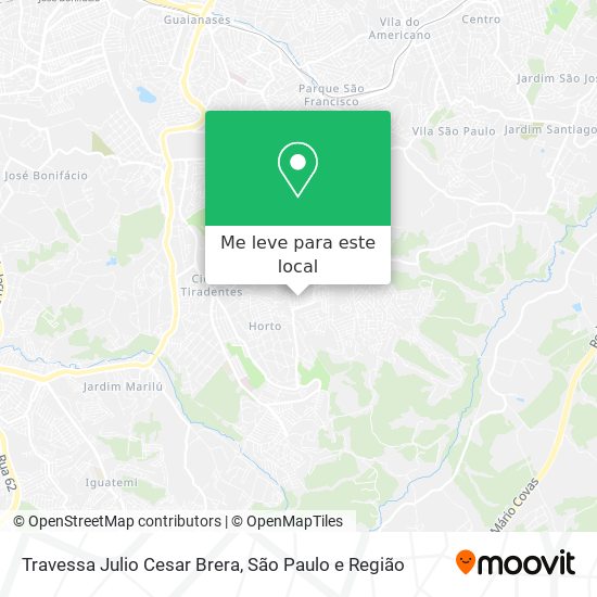 Travessa Julio Cesar Brera mapa