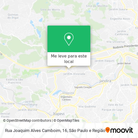 Rua Joaquim Alves Camboim, 16 mapa
