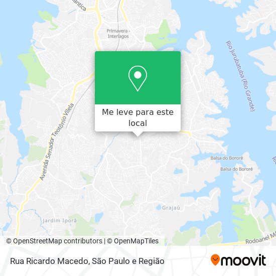 Rua Ricardo Macedo mapa