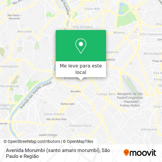 Avenida Morumbi (santo amaro morumbi) mapa
