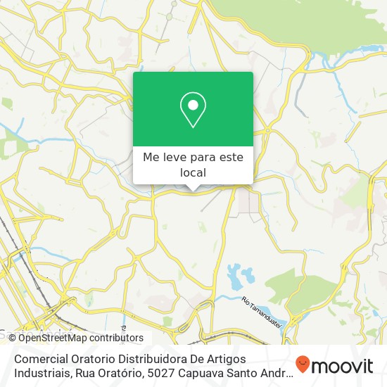 Comercial Oratorio Distribuidora De Artigos Industriais, Rua Oratório, 5027 Capuava Santo André-SP 09250-790 mapa