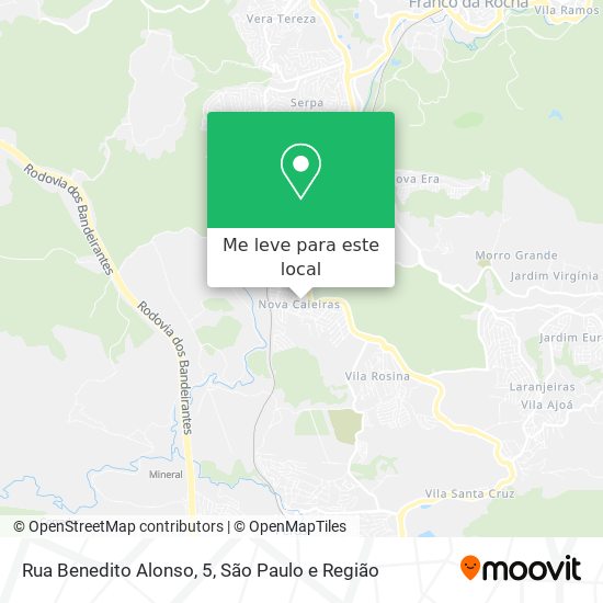 Rua Benedito Alonso, 5 mapa