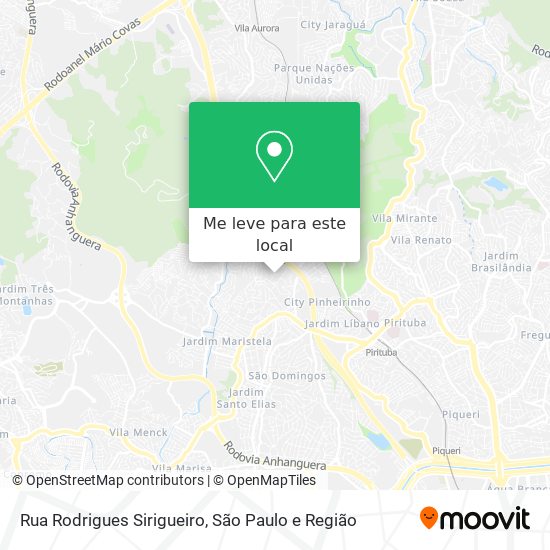 Rua Rodrigues Sirigueiro mapa