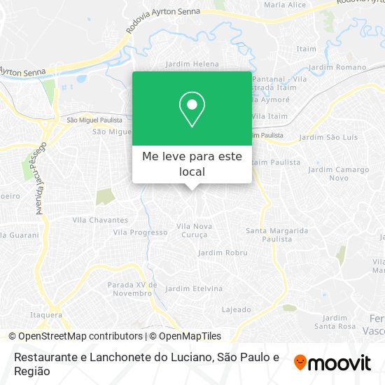 Restaurante e Lanchonete do Luciano mapa