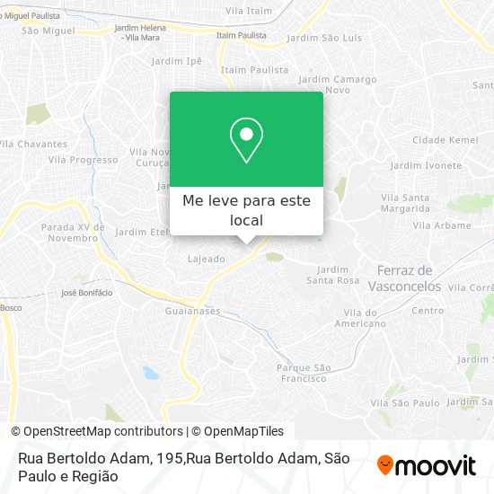 Rua Bertoldo Adam, 195,Rua Bertoldo Adam mapa