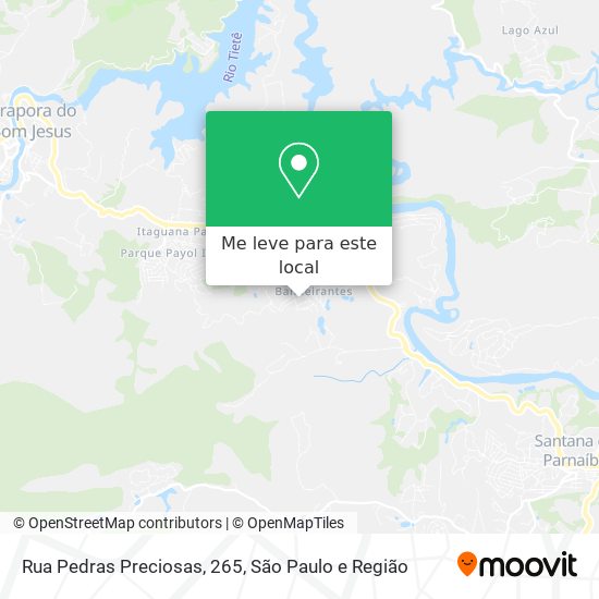 Rua Pedras Preciosas, 265 mapa