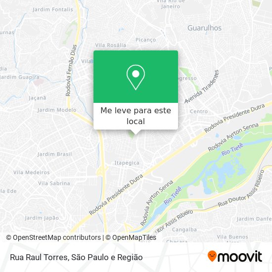 Rua Raul Torres mapa
