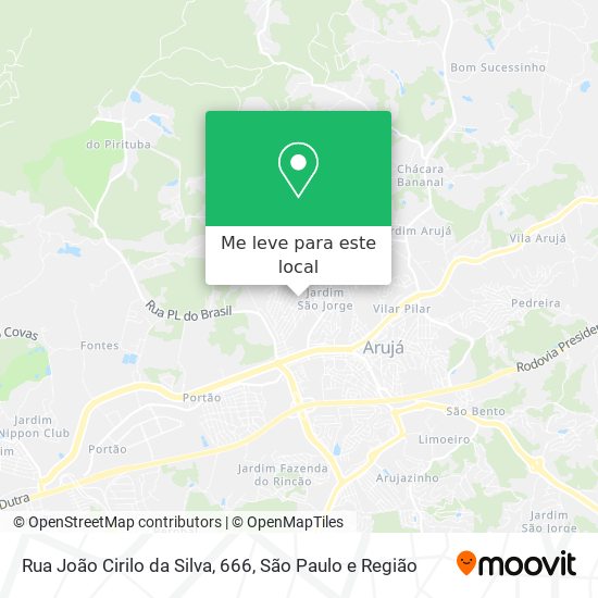 Rua João Cirilo da Silva, 666 mapa