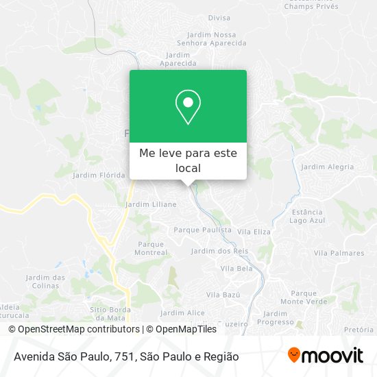 Avenida São Paulo, 751 mapa