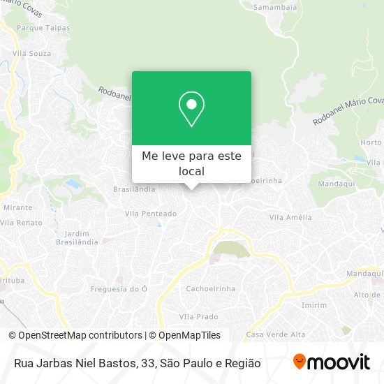 Rua Jarbas Niel Bastos, 33 mapa