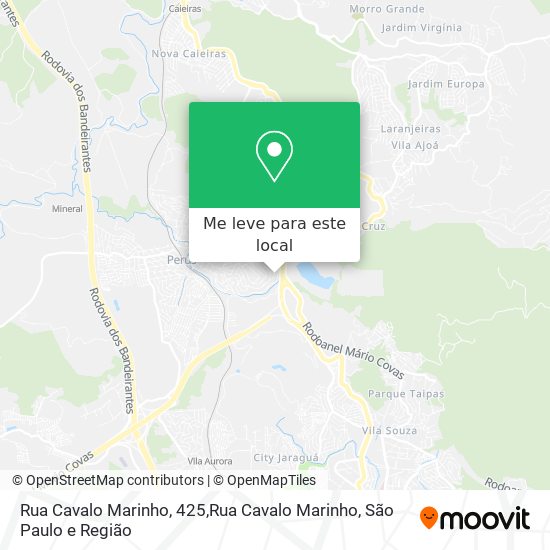 Rua Cavalo Marinho, 425,Rua Cavalo Marinho mapa